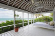 Screen room beside the beach