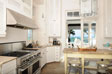 Kitchen in granite and stainless steel with Sub Zero appliances