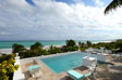 Pool and beach with second master suite at left